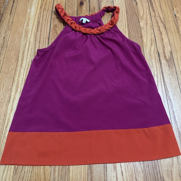 Banana Republic Magenta and Rust Sleeveless Top - Picture 1 of 6